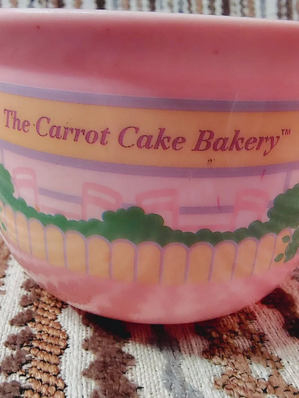 Tomy Tea Bunnies Carrot Cake Bakery Cup ONLY Pink Plastic